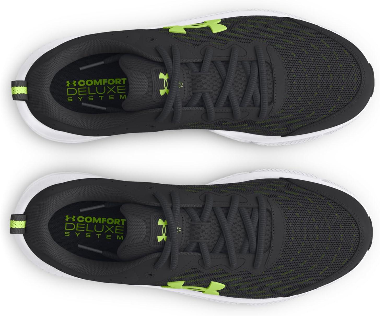 imageUnder Armour Mens Charged Assert 10 ShoesAnthraciteAnthraciteMorph Green