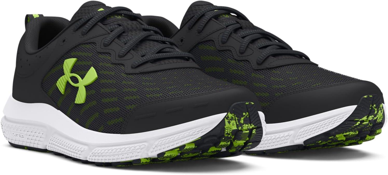 imageUnder Armour Mens Charged Assert 10 ShoesAnthraciteAnthraciteMorph Green
