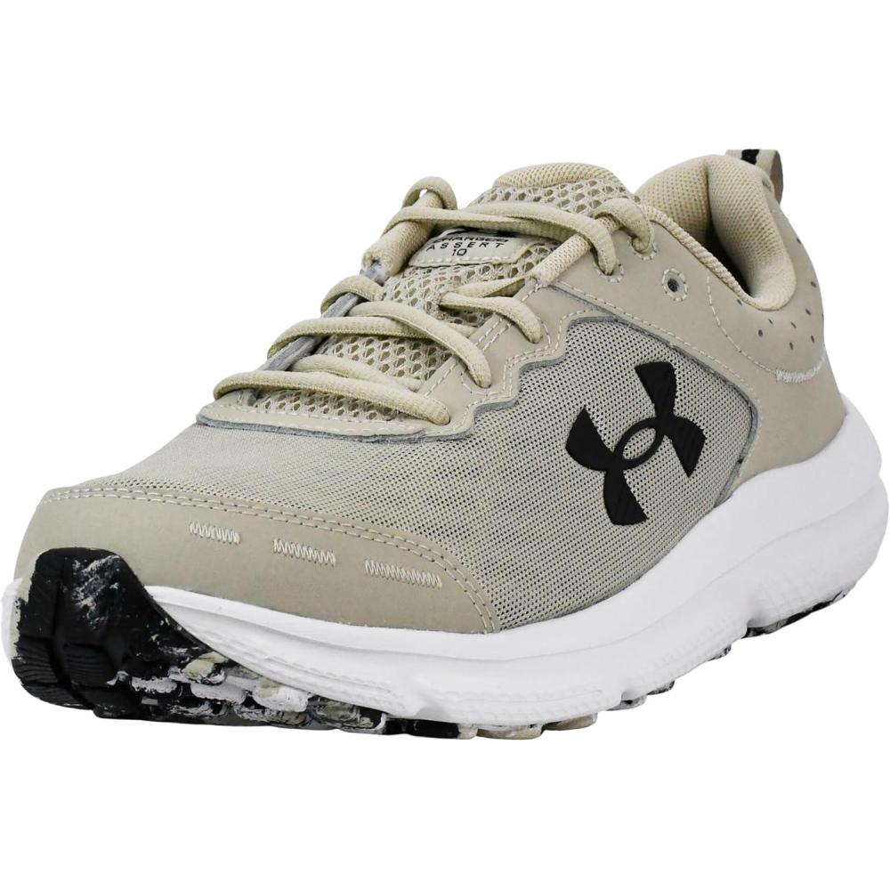 imageUnder Armour Mens Charged Assert 10 Shoes289 Khaki BaseKhaki BaseBlack