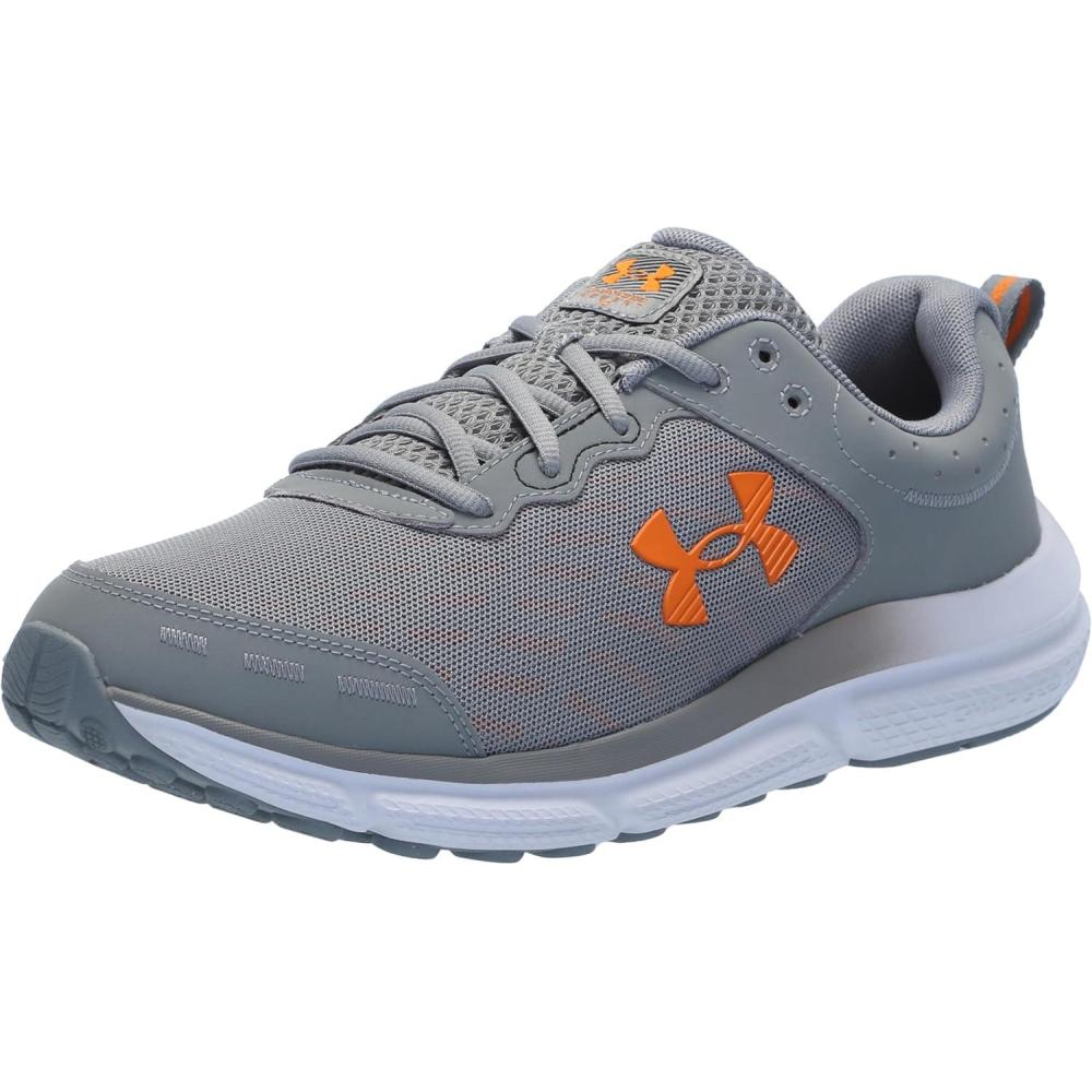 imageUnder Armour Mens Charged Assert 10 ShoesMod GrayMod GrayGreen Sheen