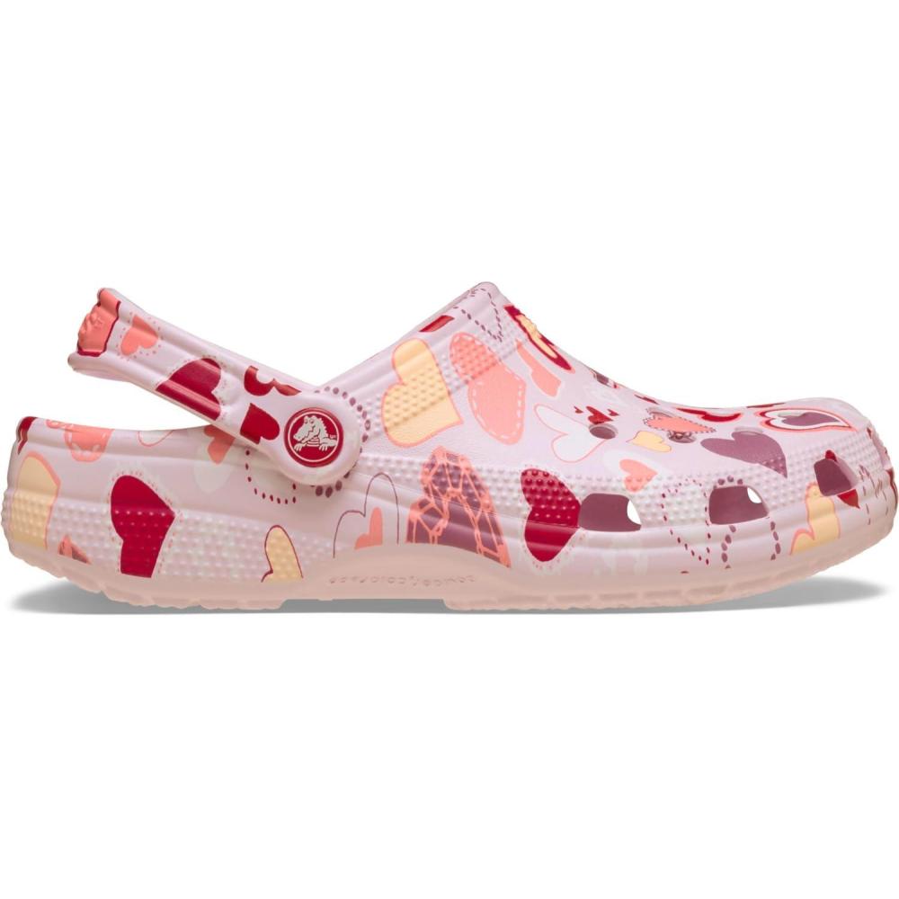 imageCrocs UnisexChild Classic Graphic ClogPink MilkHearts