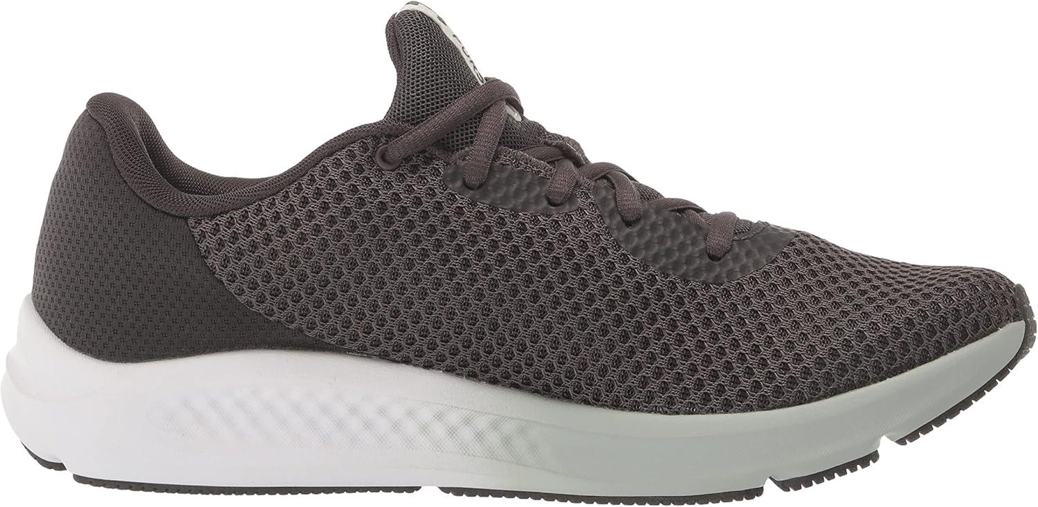 imageUnder Armour Womens Charged Pursuit 3Running Shoe100 Jet GrayJet GrayIllusion Green
