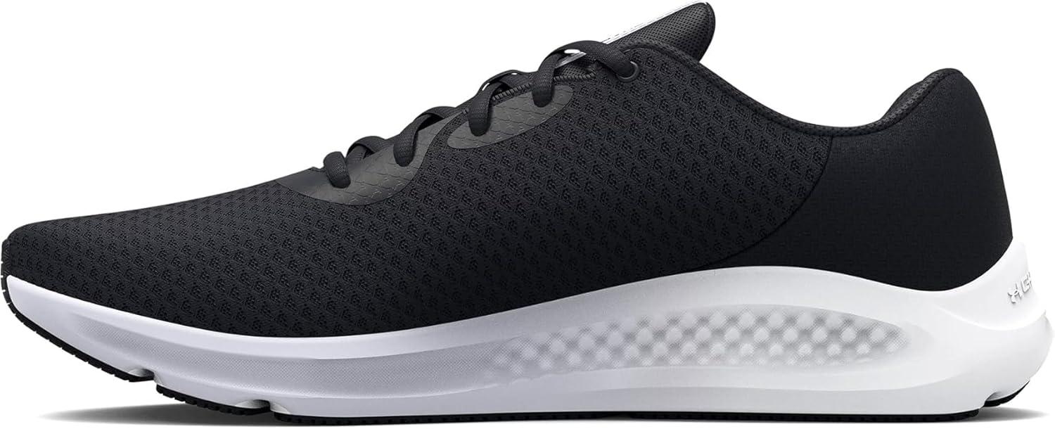 imageUnder Armour Womens Charged Pursuit 3Running ShoeBlackWhite