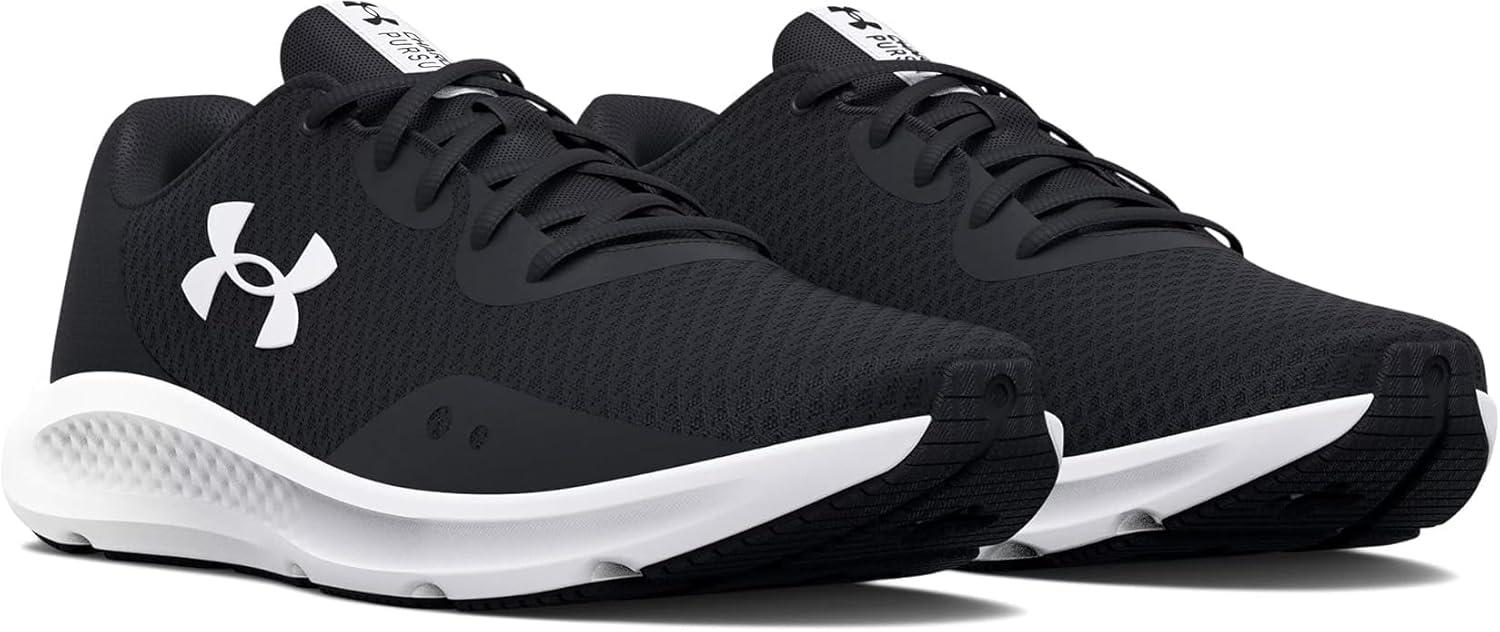 imageUnder Armour Womens Charged Pursuit 3Running ShoeBlackWhite