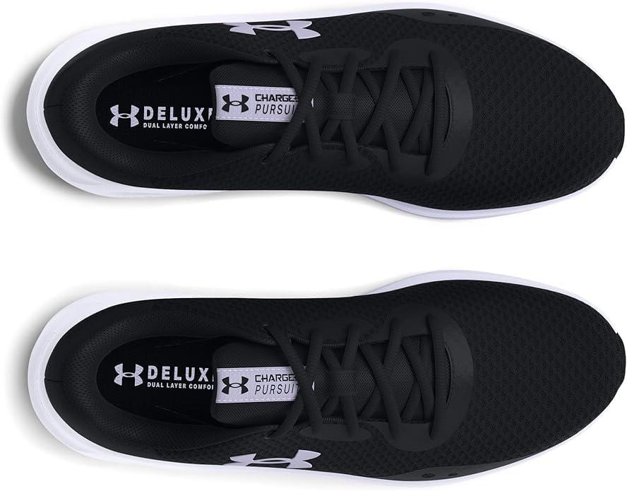 imageUnder Armour Womens Charged Pursuit 3Running ShoeBlackWhite