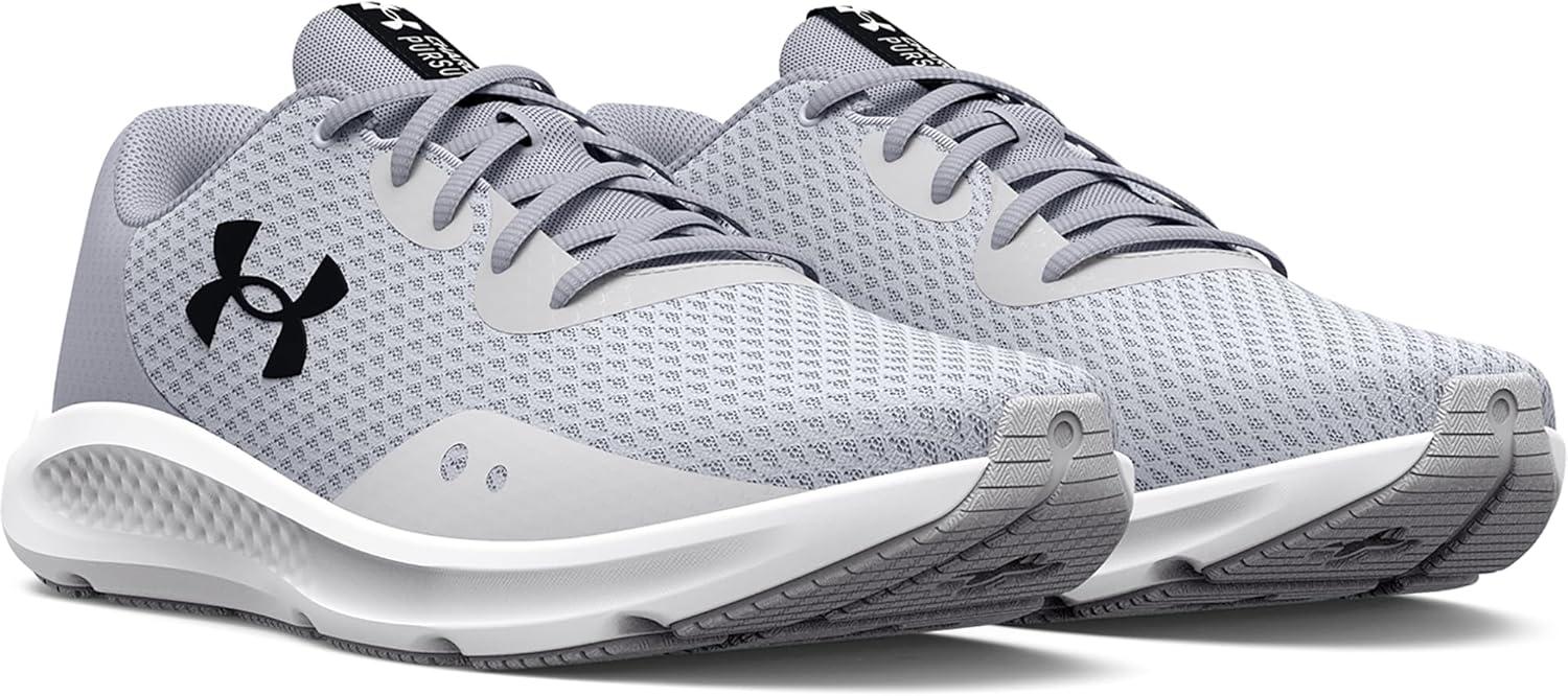 imageUnder Armour Womens Charged Pursuit 3Running ShoeHalo Gray 101Black