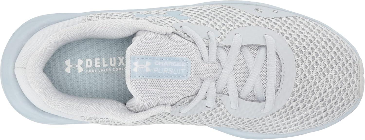 imageUnder Armour Womens Charged Pursuit 3Running ShoeHalo Gray 107Breaker Blue