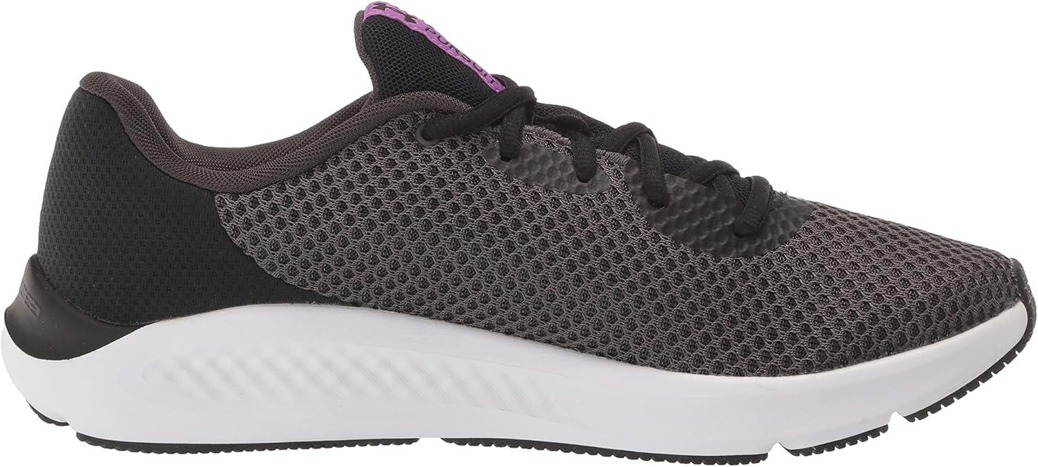 imageUnder Armour Womens Charged Pursuit 3Running ShoeJet Gray 108Mega Magenta