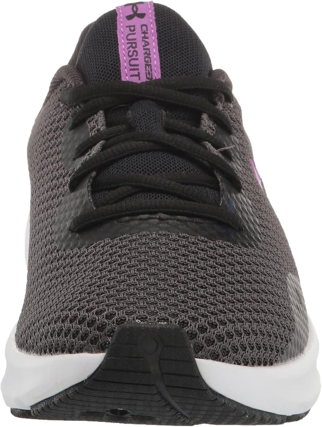 imageUnder Armour Womens Charged Pursuit 3Running ShoeJet Gray 108Mega Magenta