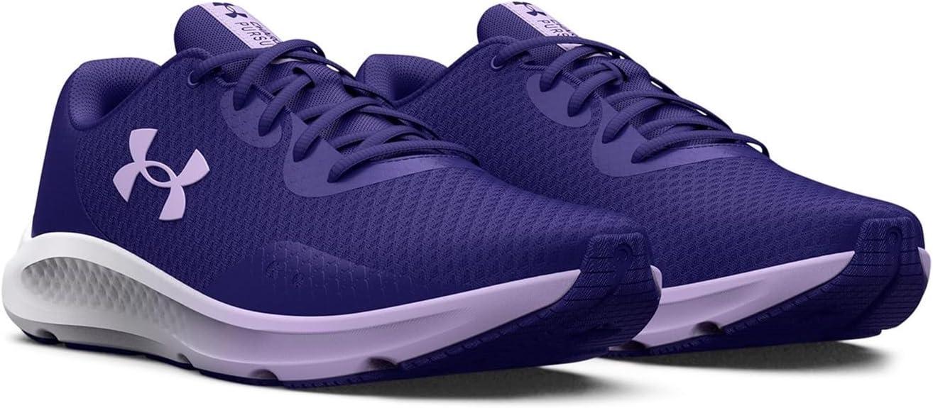 imageUnder Armour Womens Charged Pursuit 3Running ShoeSonar BlueSonar BlueNebula Purple