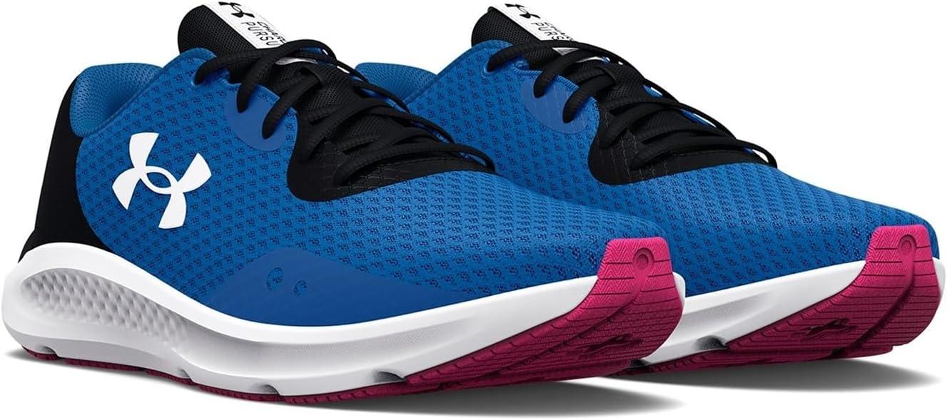 imageUnder Armour Womens Charged Pursuit 3Running ShoeVictory Blue 400White