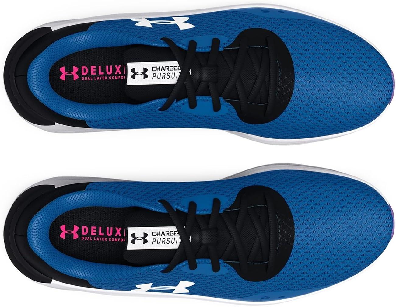 imageUnder Armour Womens Charged Pursuit 3Running ShoeVictory Blue 400White