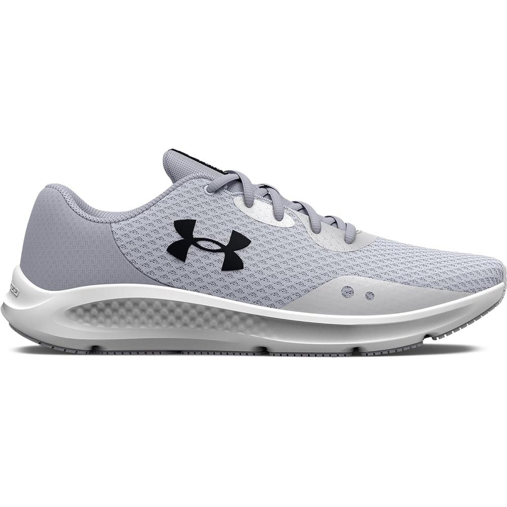 imageUnder Armour Womens Charged Pursuit 3Running ShoeHalo Gray 101Black