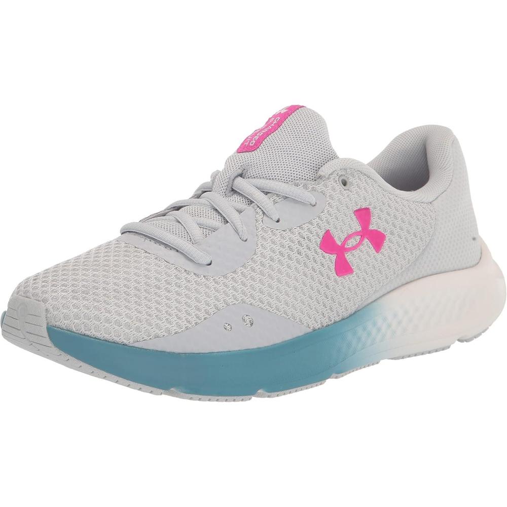 imageUnder Armour Womens Charged Pursuit 3Running ShoeHalo GrayHalo GrayRebel Pink
