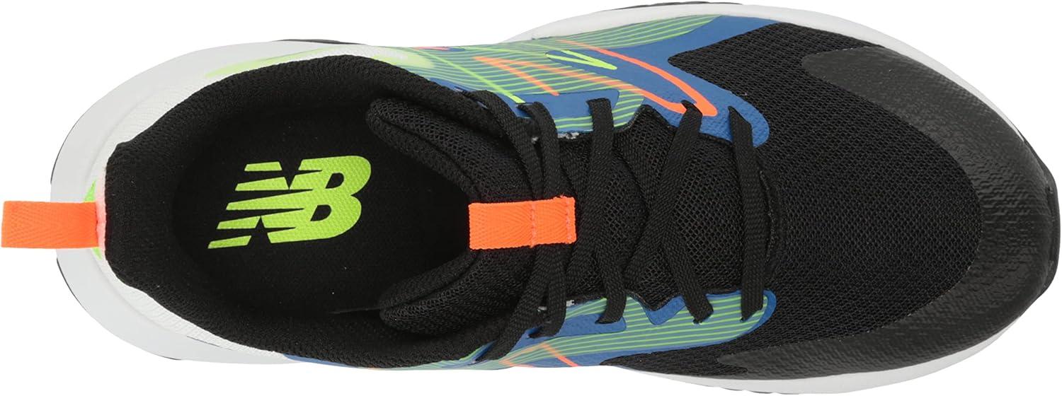 imageNew Balance Kids Rave Run V2 LaceUp Running ShoesBlackCobaltWhite