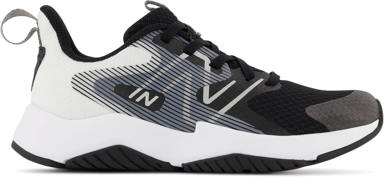 imageNew Balance Kids Rave Run V2 LaceUp Running ShoesBlackWhite