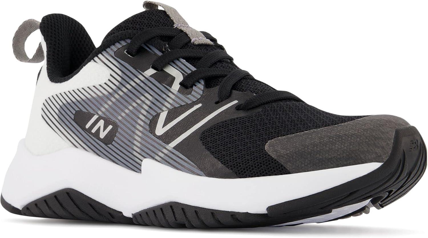 imageNew Balance Kids Rave Run V2 LaceUp Running ShoesBlackWhite