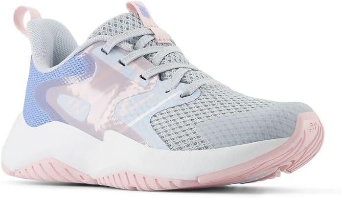 imageNew Balance Kids Rave Run V2 LaceUp Running ShoesBright SkyGraniteRose Sugar