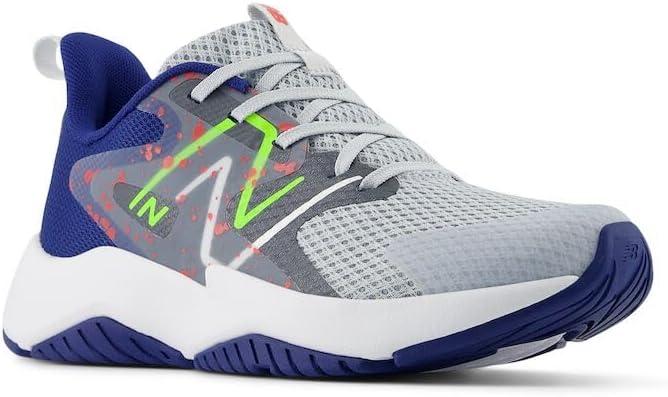 imageNew Balance Kids Rave Run V2 LaceUp Running ShoesGraniteInkwellPixel Green