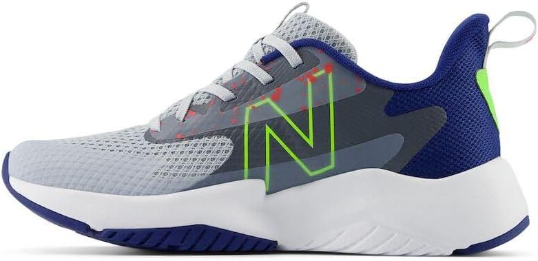 imageNew Balance Kids Rave Run V2 LaceUp Running ShoesGraniteInkwellPixel Green