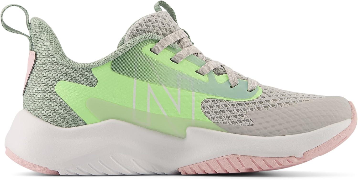 imageNew Balance Kids Rave Run V2 LaceUp Running ShoesGrey MatterMint FlashMosaic Green