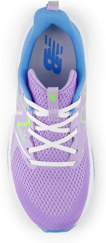 imageNew Balance Kids Rave Run V2 LaceUp Running ShoesLilac GloSky BluePixel Green