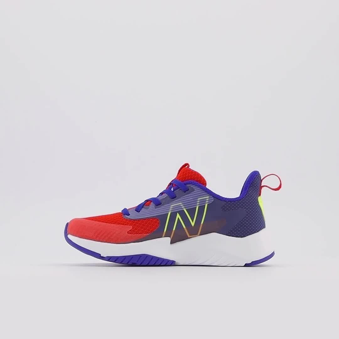 imageNew Balance Kids Rave Run V2 LaceUp Running ShoesNeo FlameLemonadeMoon Shadow