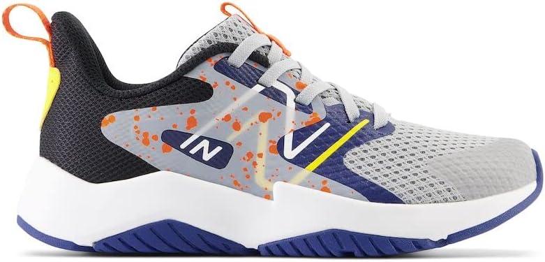 imageNew Balance Kids Rave Run V2 LaceUp Running ShoesRain CloudNight SkyBlaze Orange