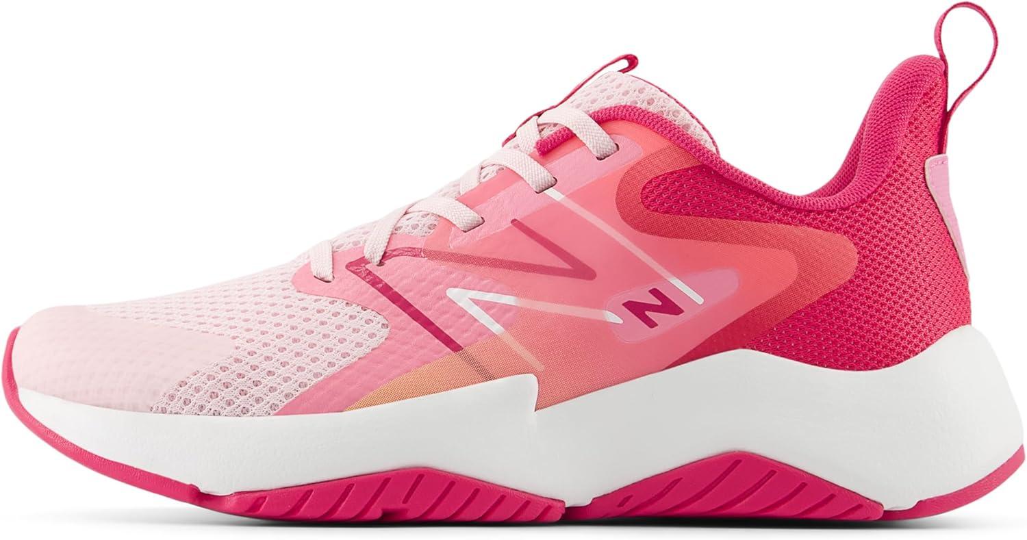 imageNew Balance Kids Rave Run V2 LaceUp Running ShoesRose SugarCarnival PinkSignal Pink