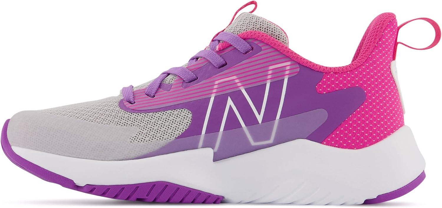 imageNew Balance Kids Rave Run V2 LaceUp Running ShoesSummer FogMystic PurpleHipink