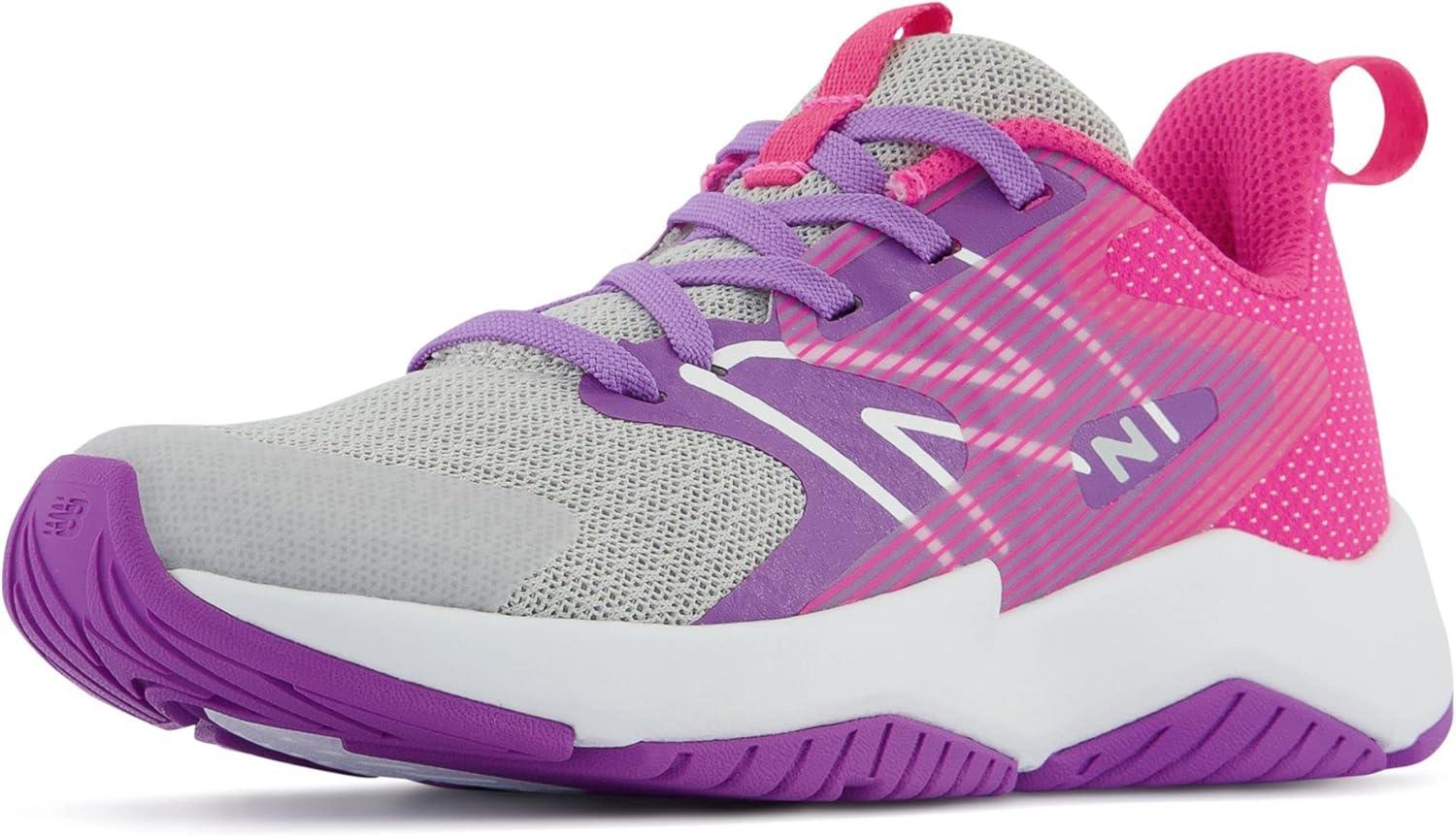 imageNew Balance Kids Rave Run V2 LaceUp Running ShoesSummer FogMystic PurpleHipink