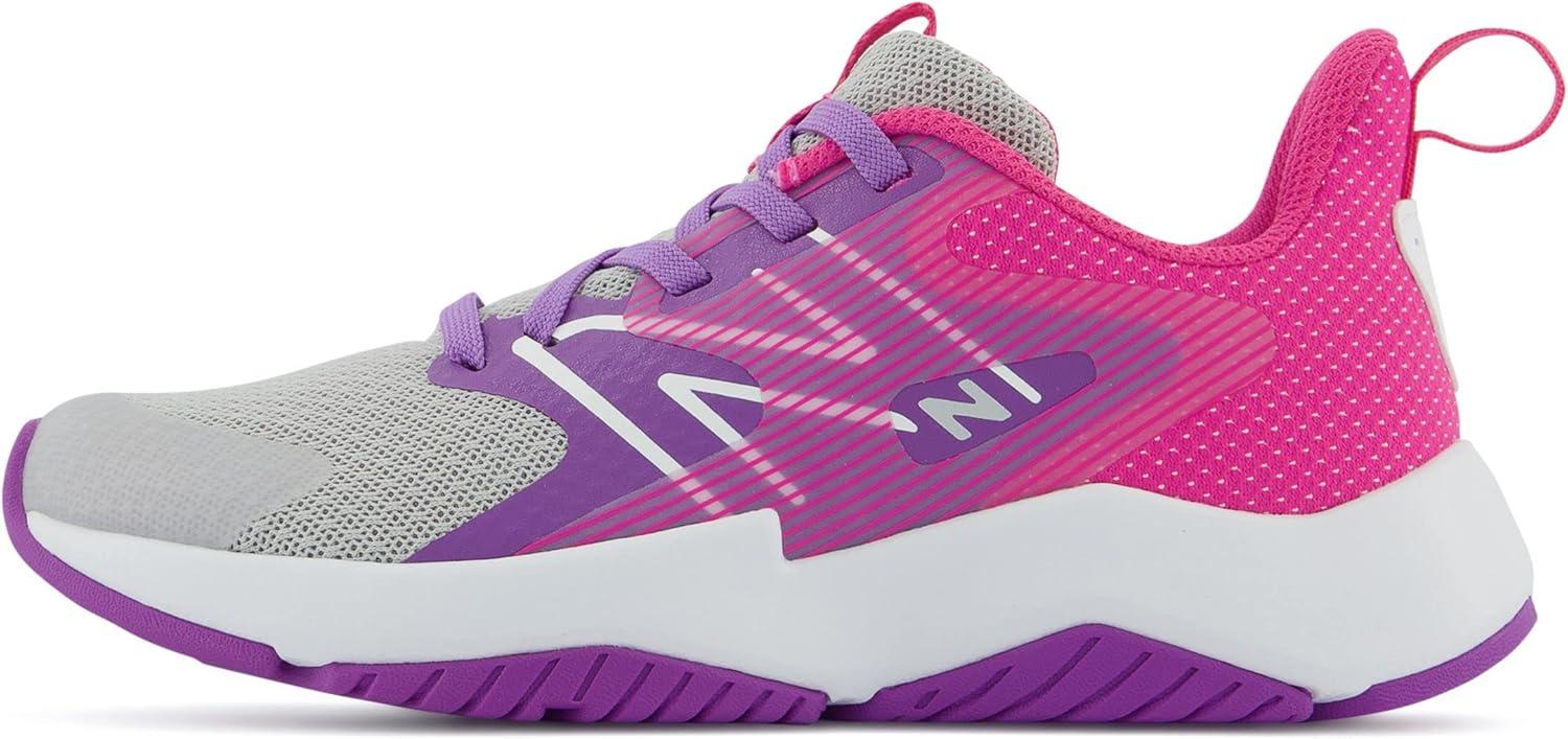 imageNew Balance Kids Rave Run V2 LaceUp Running ShoesSummer FogMystic PurpleHipink