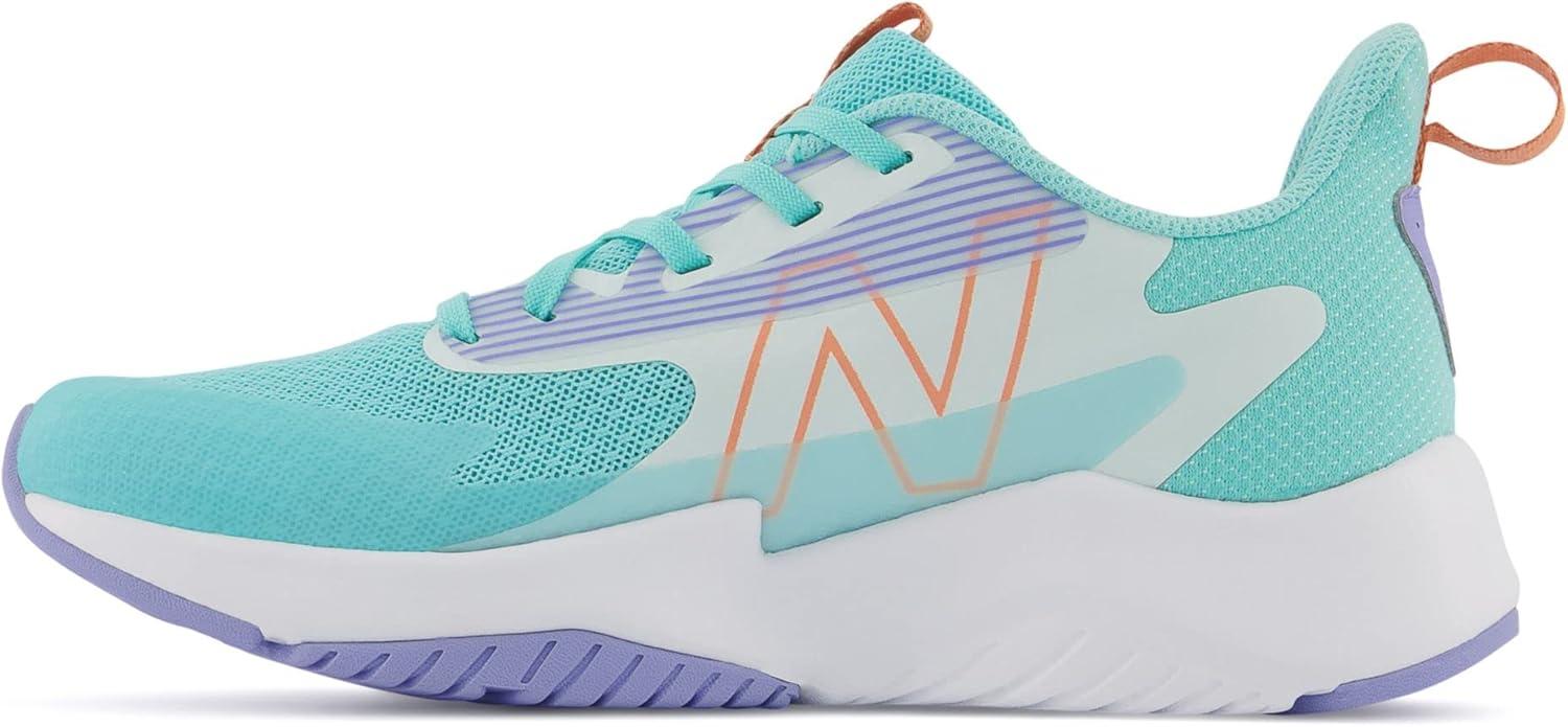 imageNew Balance Kids Rave Run V2 LaceUp Running ShoesSurfPeach GlazeMagic Hour