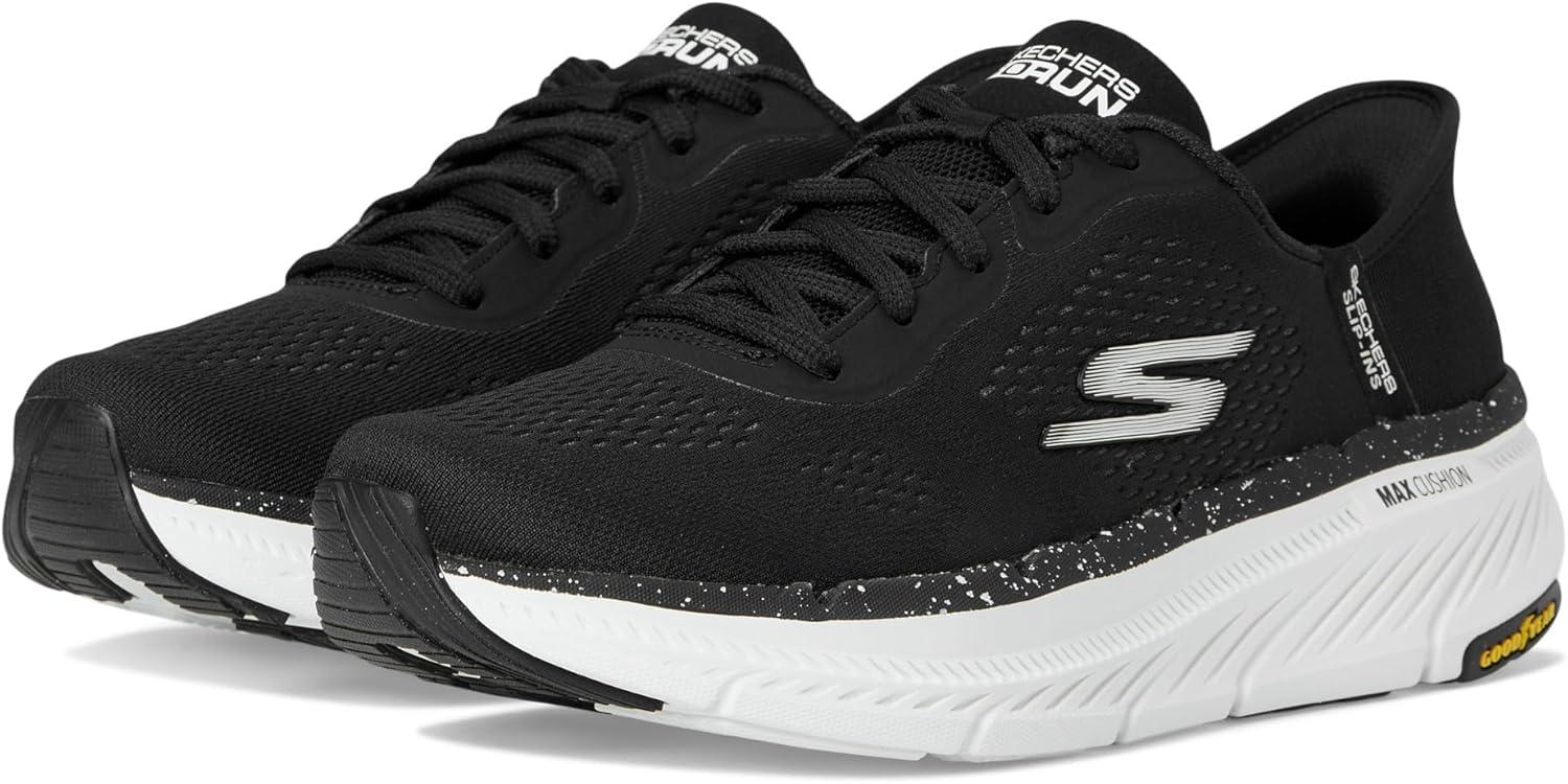 imageSkechers Womens Max Cushioning Premier 20 Alora Hands Free SlipinsBlackWhite