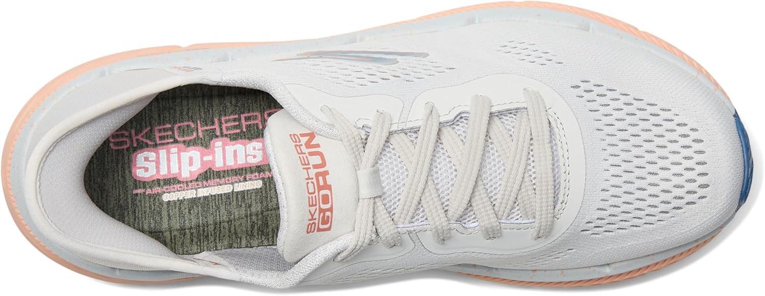 imageSkechers Womens Max Cushioning Premier 20 Alora Hands Free SlipinsLight GrayOrange