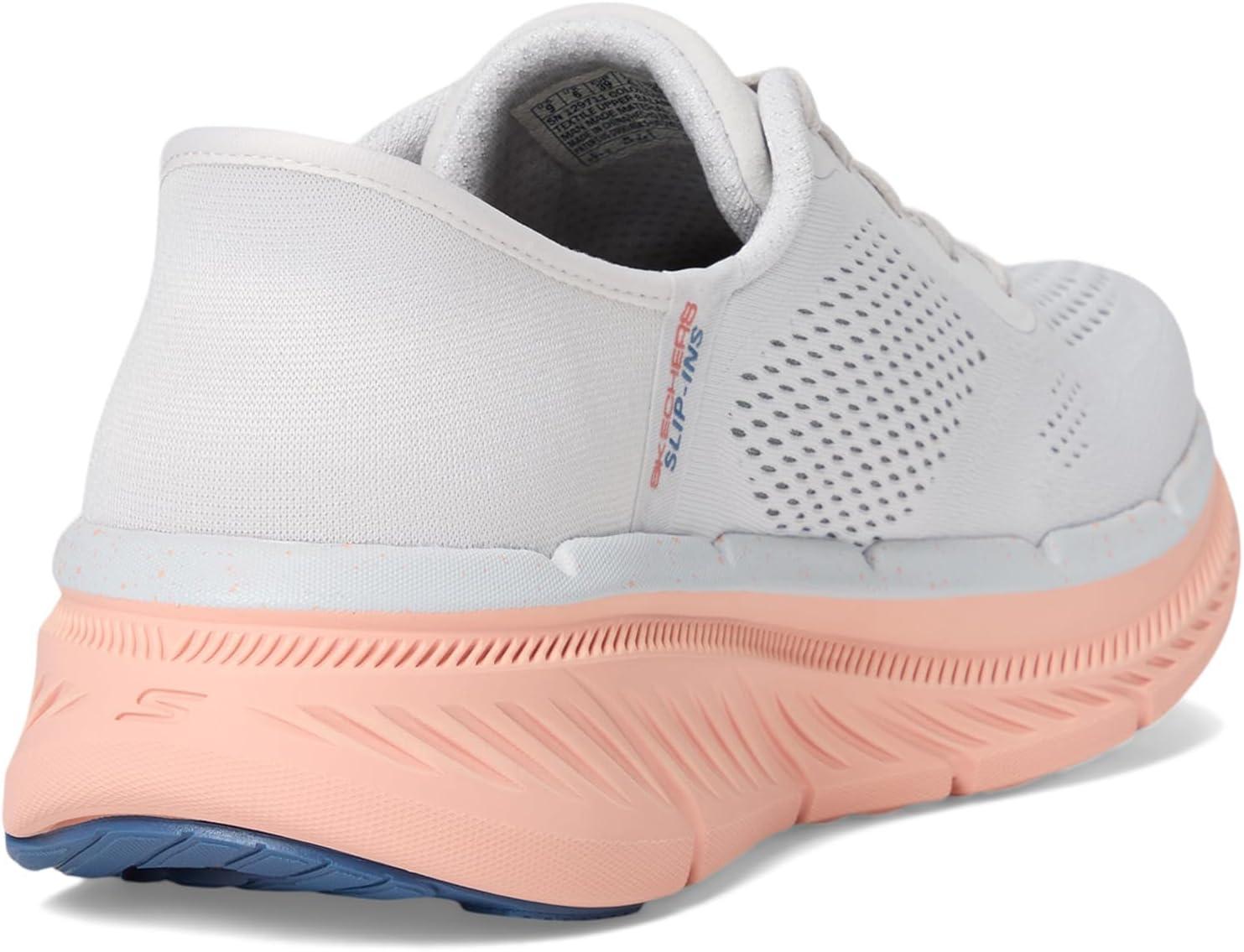 imageSkechers Womens Max Cushioning Premier 20 Alora Hands Free SlipinsLight GrayOrange