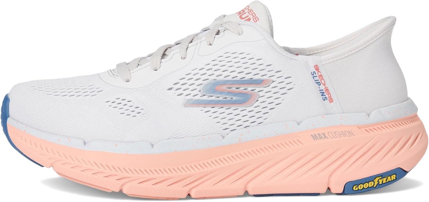 imageSkechers Womens Max Cushioning Premier 20 Alora Hands Free SlipinsLight GrayOrange