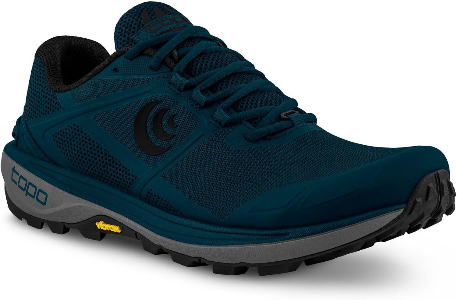 imageTopo Athletic Mens Terraventure 4 Comfortable Cushioned Durable 3MM Drop Trail Running Shoes Athletic Shoes for Trail RunningNavyBlack