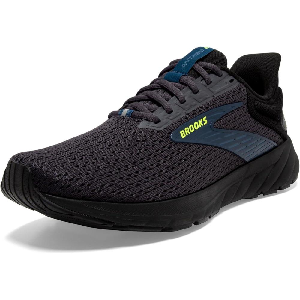 imageBrooks Mens Anthem 6 Neutral Running ShoeEbonyBlackBlue