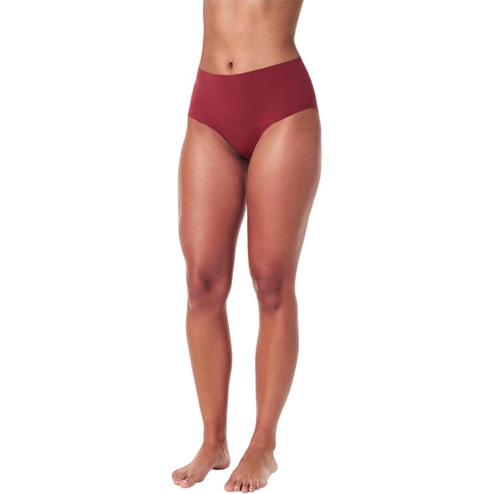 imageSPANX SPANXsmooth Undietectable Brief  Comfortable Core Control  Invisible Shapewear Underwear  No Visible Panty LinesMoroccan Red
