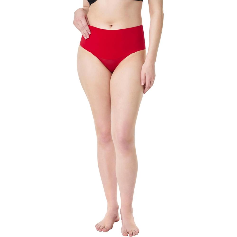 imageSPANX SPANXsmooth Undietectable Brief Comfortable Core Control Invisible Shapewear Underwear No Visible Panty LinesSpanx Red