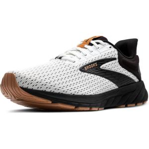 Brooks Men’s Anthem 6 Neutral Running Shoe(White/Black/Tan)