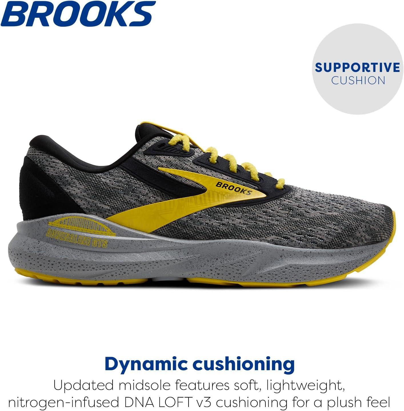 imageBrooks Womens Adrenaline GTS 24 Supportive Running ShoeAlloyBlackCyber