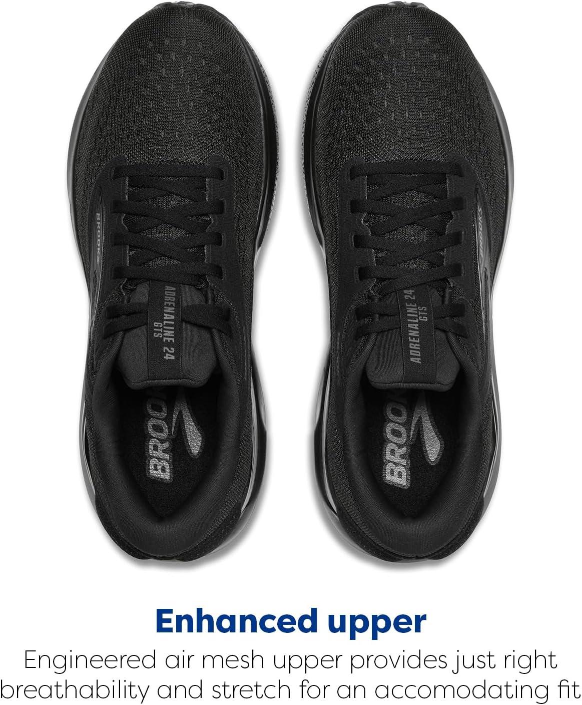 imageBrooks Womens Adrenaline GTS 24 Supportive Running ShoeBlackBlackEbony