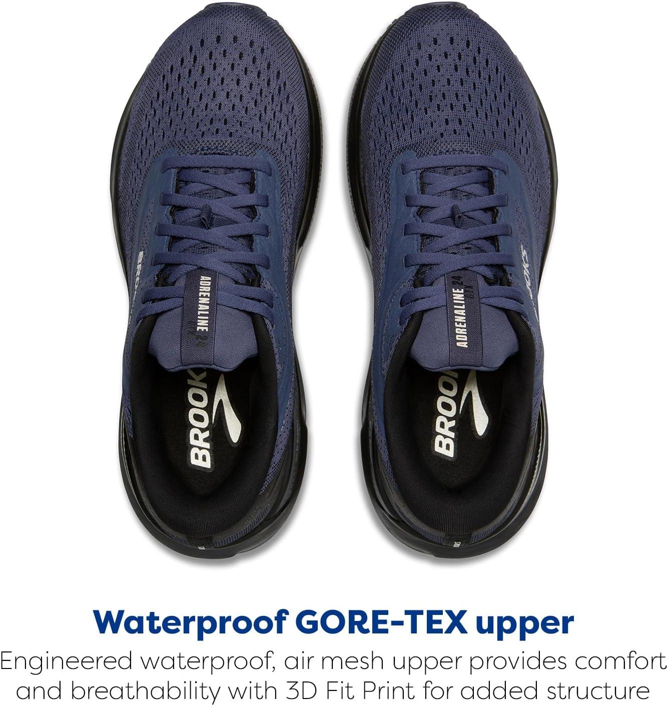 imageBrooks Womens Adrenaline GTS 24 Supportive Running ShoeBlackNightshadowCoconut