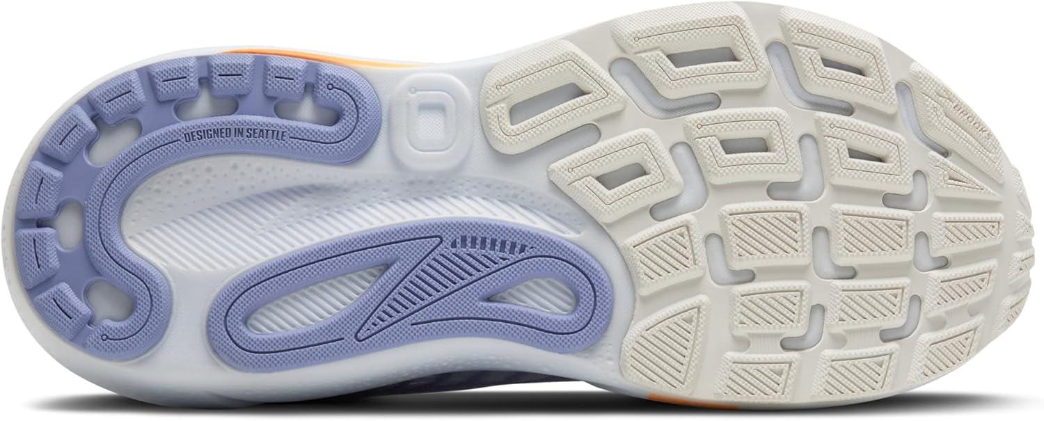 imageBrooks Womens Adrenaline GTS 24 Supportive Running ShoeBlue HeronWhiteOrange