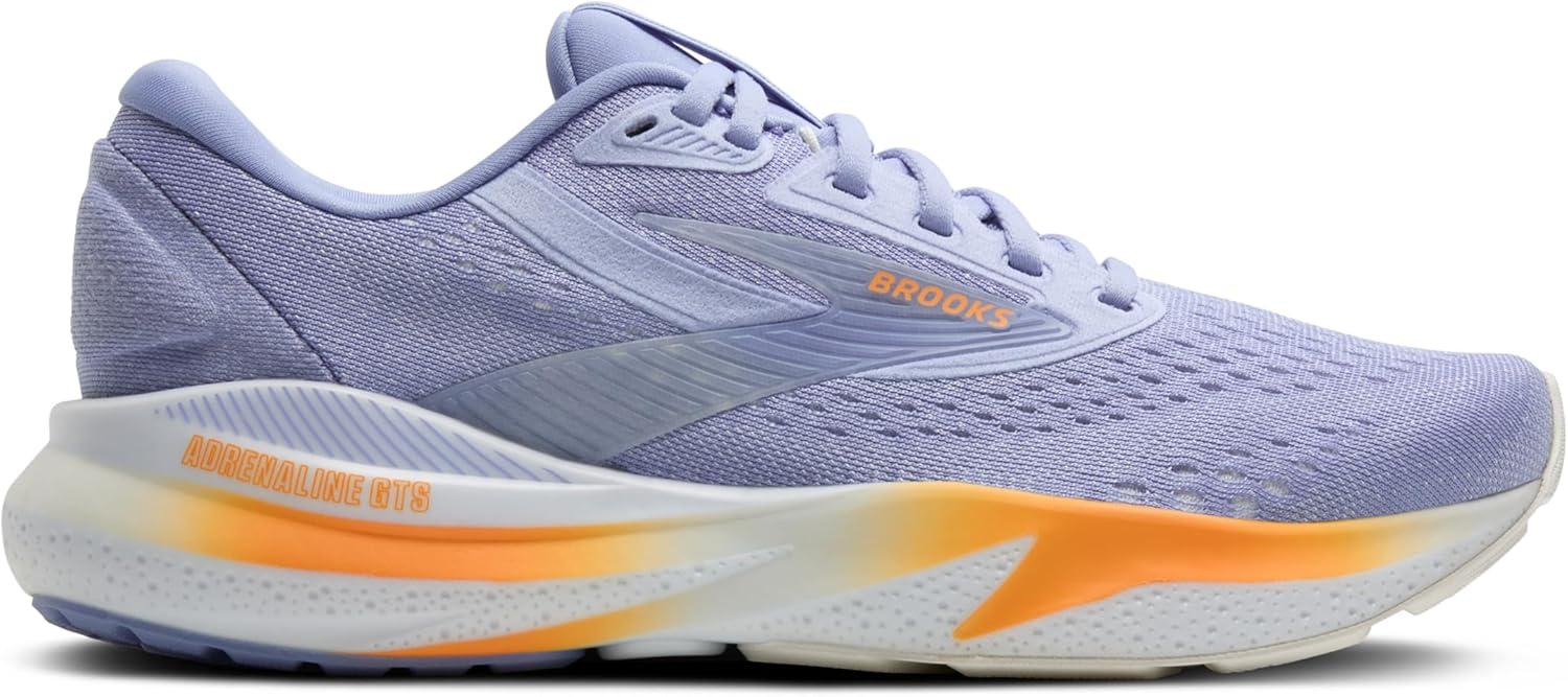 imageBrooks Womens Adrenaline GTS 24 Supportive Running ShoeBlue HeronWhiteOrange