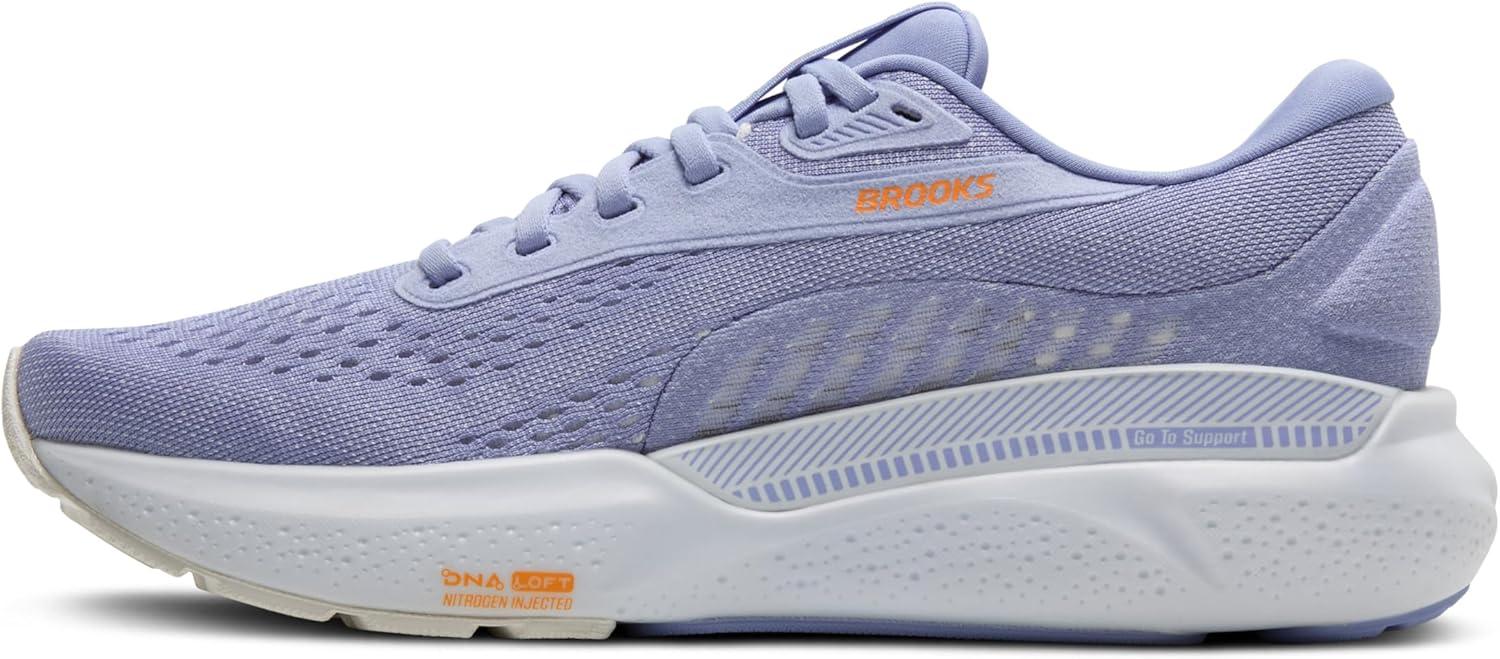 imageBrooks Womens Adrenaline GTS 24 Supportive Running ShoeBlue HeronWhiteOrange