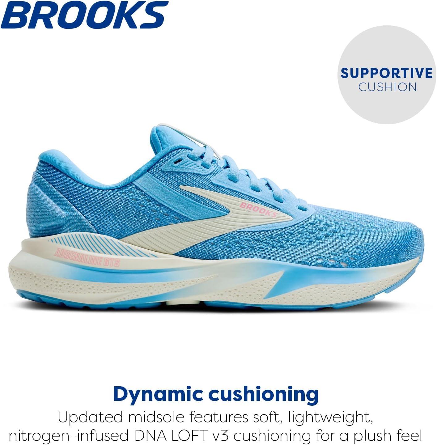 imageBrooks Womens Adrenaline GTS 24 Supportive Running ShoeBonnie BlueGreyPink