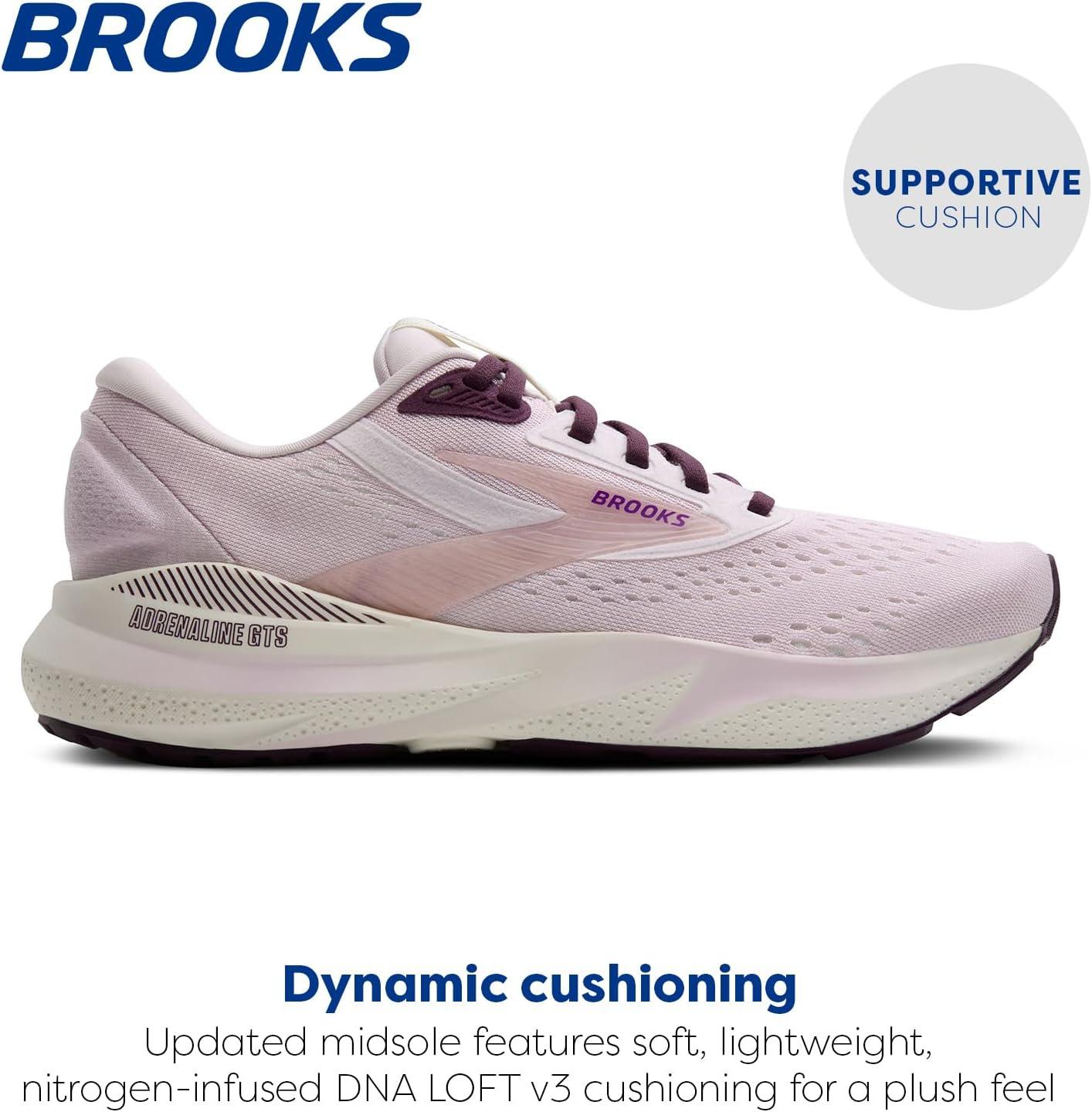 imageBrooks Womens Adrenaline GTS 24 Supportive Running ShoeOrchidCoconutPurple